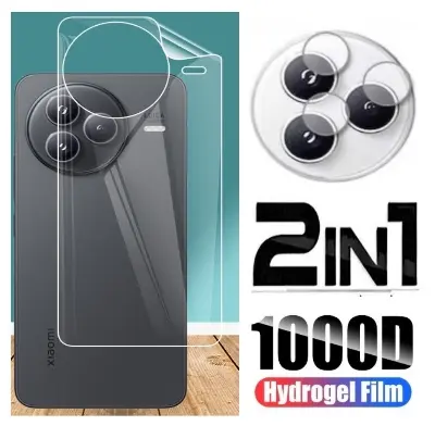 Picture of 2in1 Back Protector Combo Pack for Xiaomi Civi 5 Pro (Back Hydrogel Poly Protector+Camera Lens Protector)