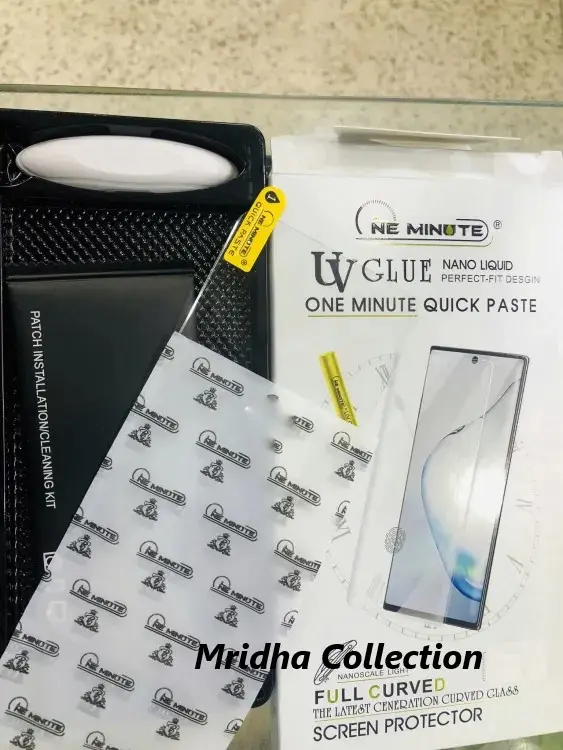 Picture of Xiaomi Redmi Note 15 4G (A+ GRADE) Premium UV Tempered Glass Screen Protector Curved with Liquid Glue and UV Light -Transparent Clear