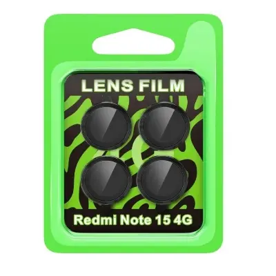 Picture of Xiaomi Redmi Note 15 4G Aluminum Alloy Camera Ring Tempered Glass Lens Protective Cover