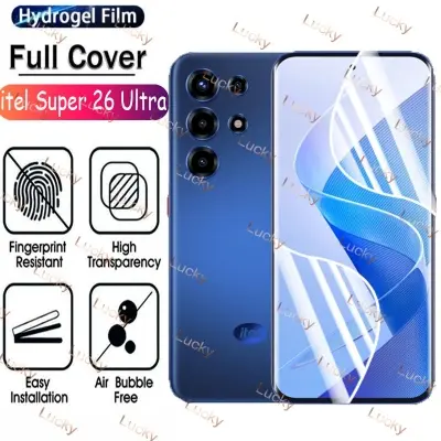 Picture of itel Super 26 Ultra (4 Layers) TPU Hydrogel Machine Cutting Screen Protector Film High Definition (Front Poly)