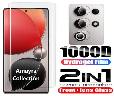 Picture of 2in1 Protector Combo Pack for itel Super 26 Ultra (A+ GRADE) UV Glass Screen Protector + Camera Protector Lens