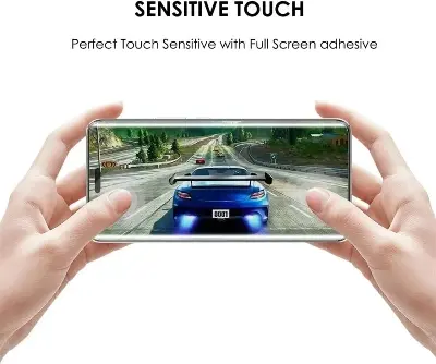 Picture of Honor Magic7 Pro (A+ GRADE) Premium UV Tempered Glass Screen Protector Curved with Liquid Glue and UV Light -Transparent Clear