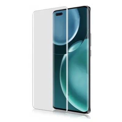 Picture of Honor Magic5 Pro (A+ GRADE) Premium UV Tempered Glass Screen Protector Curved with Liquid Glue and UV Light -Transparent Clear