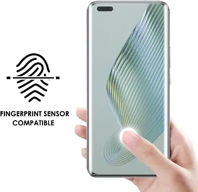 Picture of Honor Magic5 Pro (A+ GRADE) Premium UV Tempered Glass Screen Protector Curved with Liquid Glue and UV Light -Transparent Clear