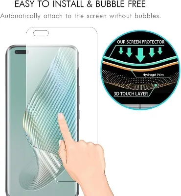 Picture of Honor Magic5 Pro (4 Layers) TPU Hydrogel Machine Cutting Screen Protector Film High Definition (Front Poly)