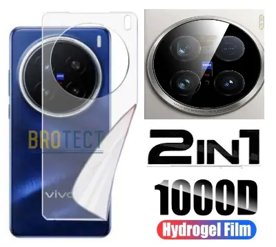 Picture of 2in1 Back Protector Combo Pack for vivo X200 (Back Hydrogel Poly Protector + Camera Lens Protector)