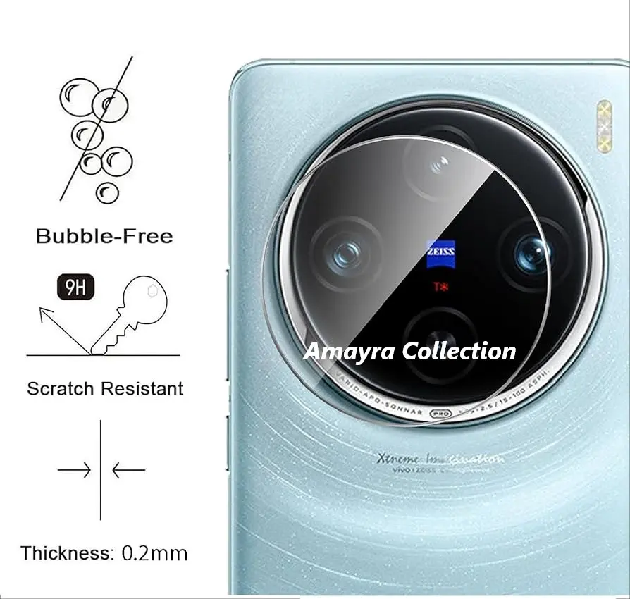 Picture of vivo X200 Pro Back Camera Lens Screen Protector Rear Camera Lens Screen Protector,Upgraded HD,Clear Scratch Resistant(Nano Poly)