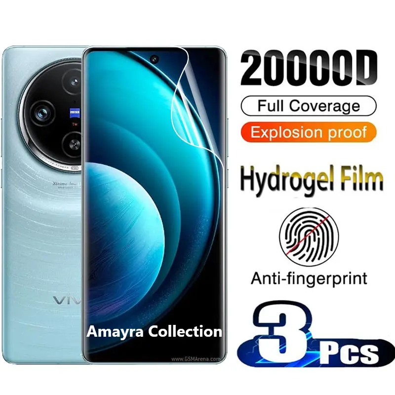 Picture of vivo X200 TPU Protective Film Hydrogel Front Poly Protector Screen Protector Anti-Shatter / High Definition (Front Poly)