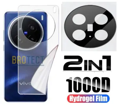 Picture of 2in1 Back Protector Combo Pack for vivo X200 (Back Hydrogel Poly Protector + 3D Camera Lens Protector Glass)