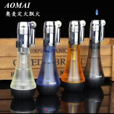 Picture of Aomai Magic Blue Flame Grinding Wheel Lighter Metal Butane Flint Gas Lighter