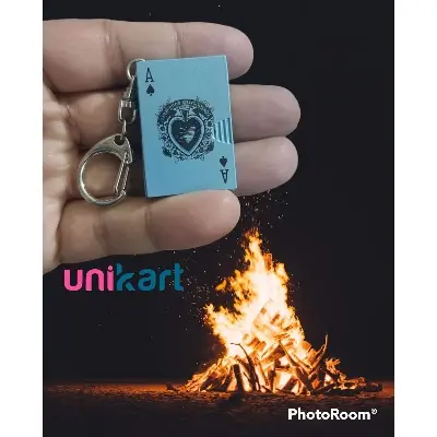 Picture of Card Gas Lighter With Key Ring its Men Personality
