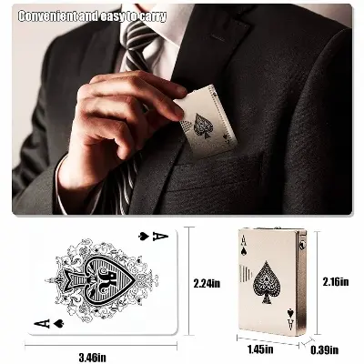 Picture of Metal Card Gas Lighter Golden Wit Money Checker Light