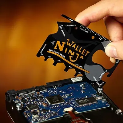 Picture of Wallet Ninja- 18 in 1 Multi Functional Ninja Wallet Pocket Tools