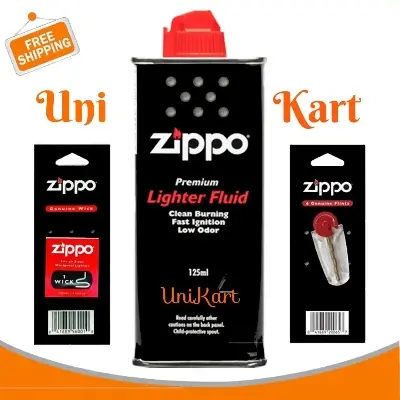 Picture of Zippo Fluid 125Ml With Flint & Wick Pack