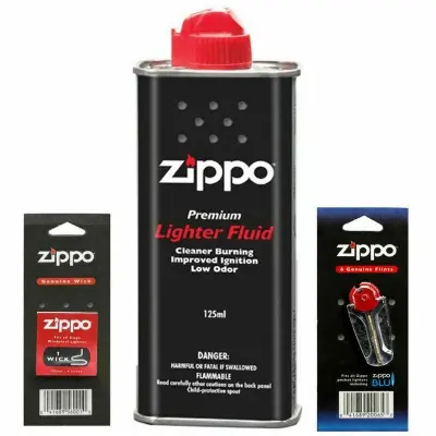 Picture of Zippo Fluid 125Ml With Flint & Wick Pack