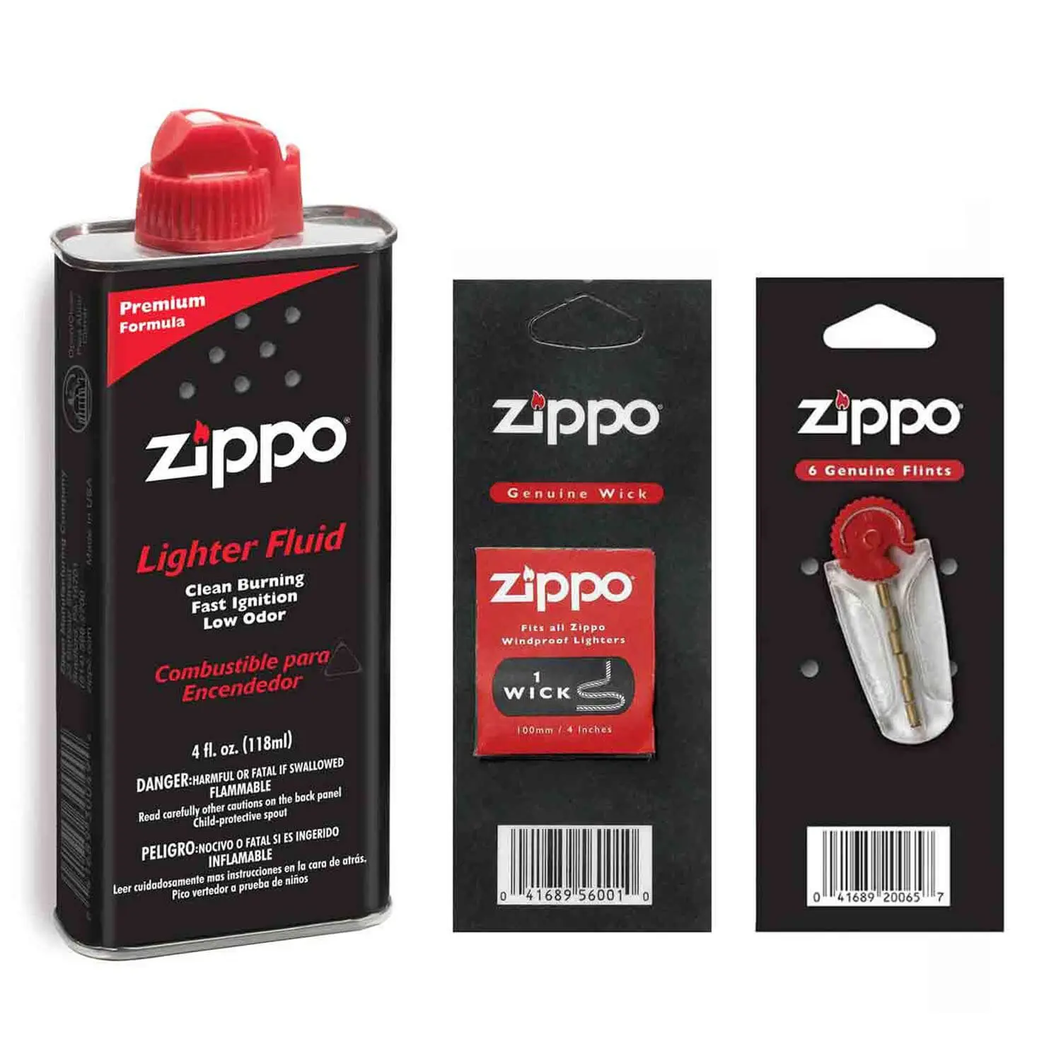 Picture of Zippo Fluid 125Ml With Flint & Wick Pack