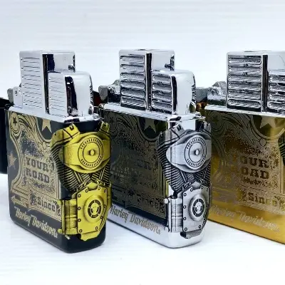 Picture of 3D Harley Davidson Look Windproof Zippo Style Gas Lighter