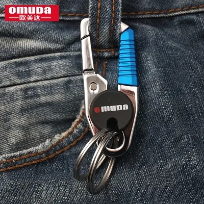 Picture of Omuda Key Ring Key Chain with 2 Rings Heavy Duty for Bikers - Car - Bike - Home - Office Key Ring - Nice key Ring - key Ring - Good key Ring - Stainless Steel Key Ring - Key Ring - Key Ring - Key Ring