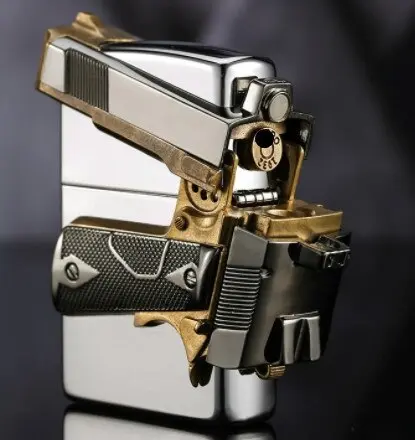 Picture of 2023 New 3D zippo style Lighter Butane Gas Lighter for Men