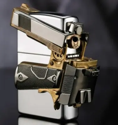 Picture of 2023 New 3D zippo style Lighter Butane Gas Lighter for Men