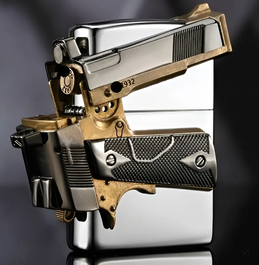 Picture of 2023 New 3D zippo style Lighter Butane Gas Lighter for Men