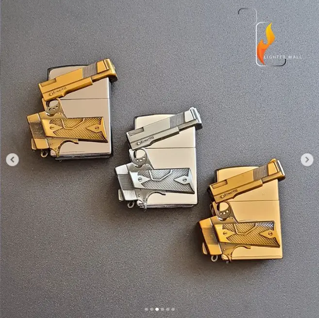 Picture of 2023 New 3D zippo style Lighter Butane Gas Lighter for Men