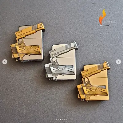 Picture of 2023 New 3D zippo style Lighter Butane Gas Lighter for Men