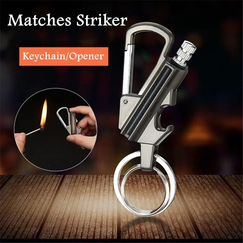 Picture of Multipurpose Lighter: Lighter Matches Zippo Style Multi-function Metal Key Ring Kain Bottle Collectible Lighter - Versatile and Stylish.