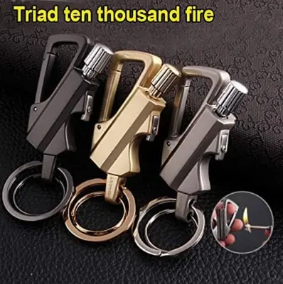 Picture of Multipurpose Lighter: Lighter Matches Zippo Style Multi-function Metal Key Ring Kain Bottle Collectible Lighter - Versatile and Stylish.