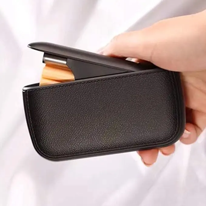 Picture of Ultrathin Portable Waterproof Creative Cigaret Case With Lighter 10pcs Box Capacity Touch Screen Windproof Electric Flameless