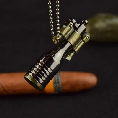 Picture of 1799 Vintage Metal Flame Kerosene Retro Torch Lighter Novelty Gadget Military Fire