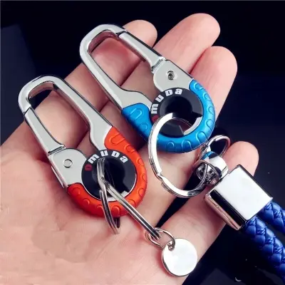 Picture of Metal Antique Keychain For Men Stylish / Double Key Ring Hook Keychain Holder For Bikes Car Keychains & For Gift - Key Ring - Key Ring -