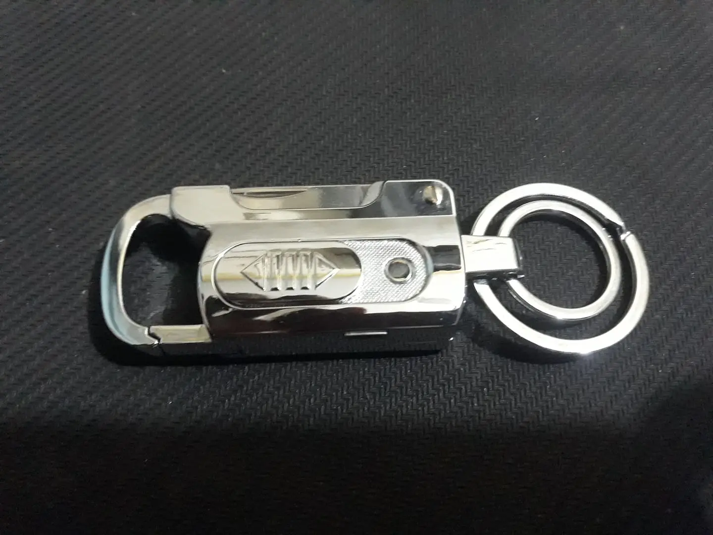 Picture of Portable Metal Keychain Bottle Opener Lighter Multi - Function Key Ring Outdoor Waterproof Tool Multicolor