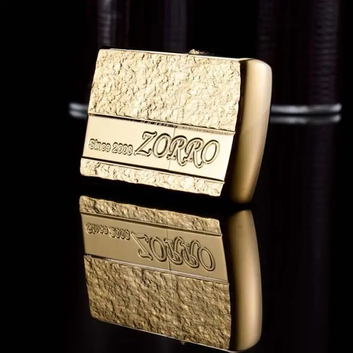 Picture of ZORRO ULTIMATE JUSTICE BRASS METALLIC GOLD COLOR LIGHTER 23HK 2007 Model