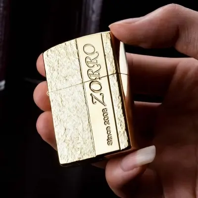 Picture of ZORRO ULTIMATE JUSTICE BRASS METALLIC GOLD COLOR LIGHTER 23HK 2007 Model