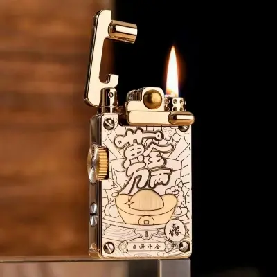Picture of CHIEF Kerosene Lighter Light Luxury Rocker Ejection Ignition Mechanical