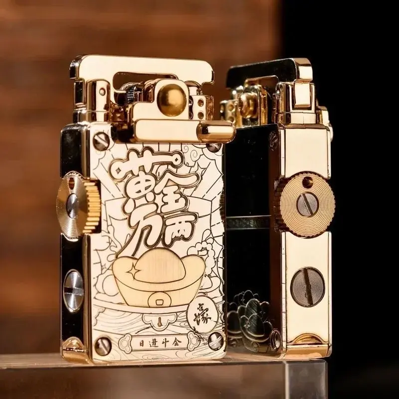 Picture of CHIEF Kerosene Lighter Light Luxury Rocker Ejection Ignition Mechanical
