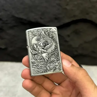 Picture of Zorro Ultimate Justice Dragon engraved Bress Body 2026 Vairal Lighter