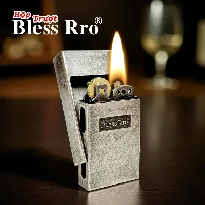 Picture of Bless Rro Grey Lighter refillable Fluid Oil