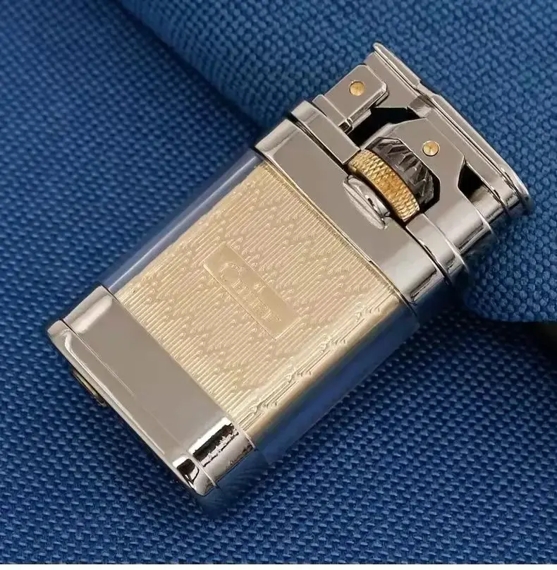 Picture of CHIEF fuel lighter, creative gear linkage, transparent fuel tank men's cigarette accessories, Retro Gift Lighter