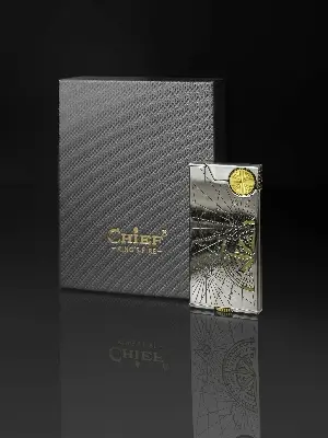 Picture of CHIEF Ultra Thin Grinding Wheel Oil Lighter, Pure Copper, Small and Slim, Portable Fashionable High-end Gift