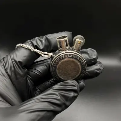 Picture of New Classic Vintage Pocket Fluid Lighter Mini Portable Metal Unusual Collection