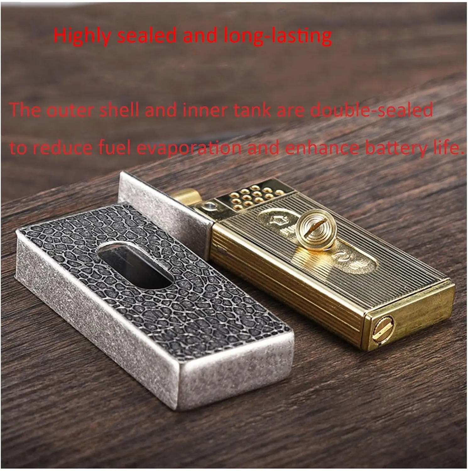 Picture of Zoro Elevator Kerosene Open Fire Lighter One Button Automatic Ejection Retro Creative Match Box High end Pure Copper Men's