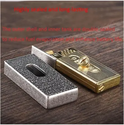 Picture of Zoro Elevator Kerosene Open Fire Lighter One Button Automatic Ejection Retro Creative Match Box High end Pure Copper Men's