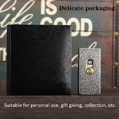 Picture of Zoro Elevator Kerosene Open Fire Lighter One Button Automatic Ejection Retro Creative Match Box High end Pure Copper Men's