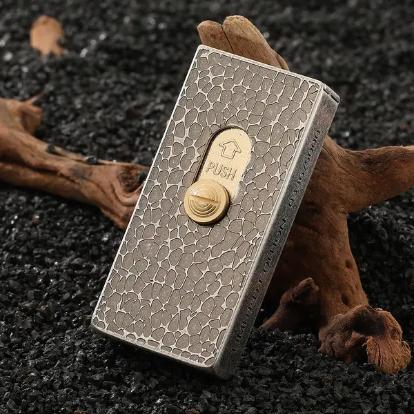 Picture of Zoro Elevator Kerosene Open Fire Lighter One Button Automatic Ejection Retro Creative Match Box High end Pure Copper Men's