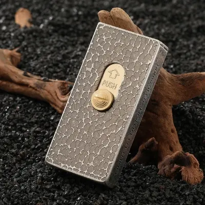 Picture of Zoro Elevator Kerosene Open Fire Lighter One Button Automatic Ejection Retro Creative Match Box High end Pure Copper Men's