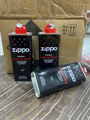 Picture of Zippo Cigarette Genuine Lighter Premium FLUID Fuel Petrol Refill 125ml (USA)