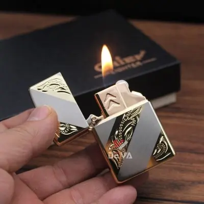 Picture of Chief Dual Flame Lighter with Interchangeable Fluid & Gas Inserts (CF7100J)