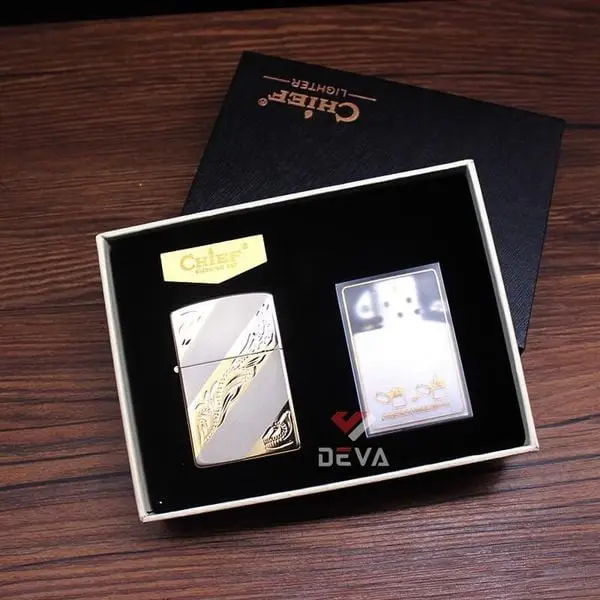 Picture of Chief Dual Flame Lighter with Interchangeable Fluid & Gas Inserts (CF7100J)